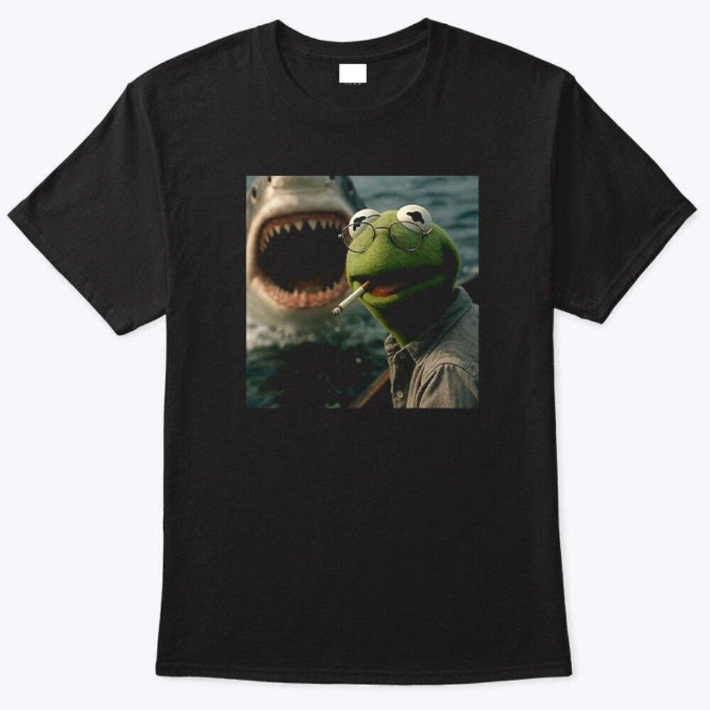 Kermit The Frog Smoking Meme T Shirt - Picture 1 of 4